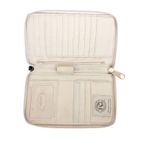 Spartina 449  Black Cream Printed Linen Leather Wallet Photo 6