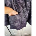 Cheryl Nash Windridge Women's Purple Crinkled Jacket M Long Sleeve Size M Photo 4