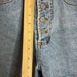 Bongo Vintage button fly denim jean shorts big logo on back size 3 Photo 6