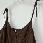 Gap Y2K Midi Dress Brown Boho Fairy Lace Tie Straps Empire Waist Size S Photo 2