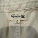 Madewell  Long Sleeved Utility Coveralls Women’s Medium Ivory Slim Tapered Leg Photo 6