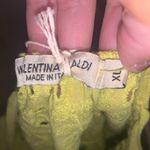 NWT Valentina Naldi Yellow Tied Straps Cami Peplum Tank Top made in Italy Size XL Photo 6