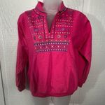 Blast Vintage Women’s Pink Sweatshirt Polo 1/4 Zip Size Small Petite EUC Photo 0