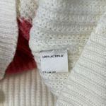 Miss Sparkling Heart Patterned White and Red Sweater Size Medium Photo 6