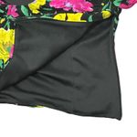 ZARA Floral Crop Top Womens XS Black Ruched Sweetheart Neck Feminine Cottagecore Photo 6