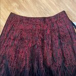 Grace Elements  Black and Red Patterned  Skirt pleated new size 10 Photo 5