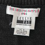 Leslie Fay Vintage 90s  The Christmas Sampler Sweater Vest Size Medium Embroidere Photo 5