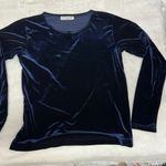 Chic Royal Blue Velvet Women's Tunic Top perfect for holiday Size M Photo 4