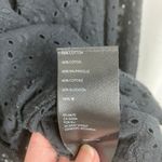 Free People Black Eyelet Cotton Madison Button Down Blouse Sz.L Photo 14