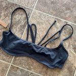 SKIMS Signature Swim Micro Scoop Bikini Top Gunmetal Size Large Photo 4