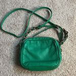 Elliott Lucca Emerald Green Pebbled Leather Crossbody Purse Photo 2