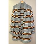 Heartloom  Ani Striped Multicolor Open Front Cardigan Sweater Front Pockets Photo 8