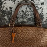 Fossil Brown Vintage Woven Handbag 15x10x6" Photo 1