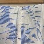 Talbots  Tropical Blue Leaf Seersucker Mini‎ Skirt Size 14 Hawaiian Resortwear Photo 2