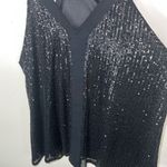 Sparkle‎ Black Lined Racerback Back Adjustable Strap Tank Size XL Photo 1