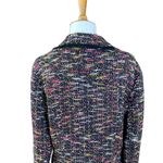 Anthracite Women's Blazer Jacket Sz 10 Tweed‎ Look Black Multi 100% Silk Photo 5