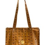 MCM Vintage  Cognac Visetos Tote Bag Made in Germany Coated Canvas Shopper Photo 0