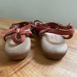 Vintage 80s G.H. Bass Sunjuns Brown Leather Sandals Strappy Flats Retro Boho 7 Tan Photo 4