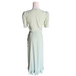 & Other Stories & Other Stories - Ruffled Maxi Elegant Green Wrap Dress Sz 8 Photo 4