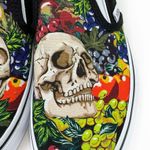 Vans Fruit Skull Slip On Sneakers Shoes Womens Shoe Size 5.5 / Kids Size 4 Photo 3