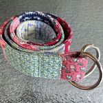 Vineyard Vines Patchwork Belt Whale Lacrosse Cocktails Beachy Size M D-Ring Photo 0