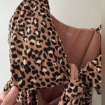Aerie  Leopard Print Wrap One-Piece Full Coverage Swimsuit Photo 3