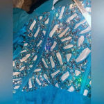 NWT Narianna Corset Back Strapless Blue Tulle Babydoll Dress M Green Size M Photo 12