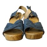 Korks Bagley Platform Cool Grey Leather Studded Chunky Heeled Strappy Sandals 8M Gray Size 8 Photo 2