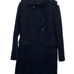 ASPESI Vintage Wool Pea Coat Navy Double Breasted Men’s XL Flawed Distressed Blue Photo 0