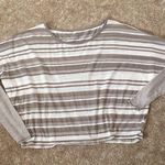 Athleta Dolman Striped Yoga Crop Top - S Photo 0