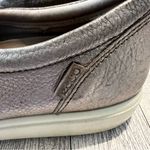 Ecco  Women’s Soft 7 Woven Leather Slip On Sneakers Metallic Bronze Size 8M Photo 3