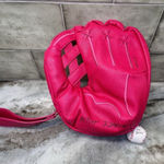 Betsey Johnson Kitsch Hit Me Up White Large Baseball Crossbody Bag NWT Photo 0