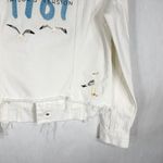 BLANK NYC Taylor Swift 1989 Embroidered Jean Jacket White Denim Size Small 1348 Photo 12