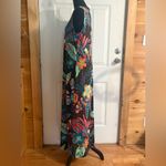 Vince Camuto  Black Floral Crewneck Sleeveless Maxi Dress Size L NWT Photo 3