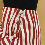 Wild Honey 🛍️ Red White Candy Striped Wrap Mini Skirt Beach Cover Up Sz M NWOT Photo 6
