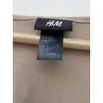 H&M  Women's Vest Open Front Boho Cascade Ruffle Beige Lightweight Size Small Photo 2