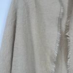 Free People  Brushed faux fur Scarf Cream Fringed Scarf wrap Photo 7