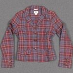 American Eagle Y2K Plaid  Blazer Photo 0