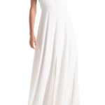 Joanna August  White Courtney halter wedding dress NEW 0 Photo 0