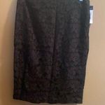 CHAPS  black lace pencil skirt size 10 Photo 0
