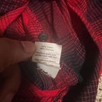 Madewell Classic Buffalo Plaid Flannel Button-Down Shirt Red Black Size S Photo 5