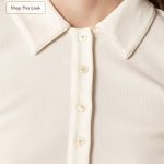 J.Crew  Perfect rib polo shirt Ivory Photo 1