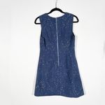 Diane Von Furstenberg  Yvette Painted Cotton Blend Boucle Tweed Sleeveless Dress Photo 2