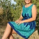 UP By Ultra Pink Womens Boho Western Sleeveless Trendy Cute Mini Blue Dress XL # Size XS Photo 0