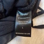 Salty Black Cap Sleeve Cinched Crop Top Woman’s Size Large Photo 3