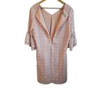 Belongsci Women Mini Dress L Pink 3D Distressed Dots Chiffon Romantic Cottage Size L Photo 3