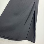 ZARA NWT Midi Corset Dress Sz Small Black Open Lace Up Back Side Slit Photo 10