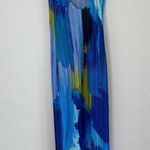 Pretty Little Thing Blue and Purple Pleated Dress Beach Cover up NWOT Photo 3