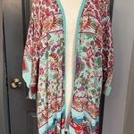 Charlie Paige Vibrant Colorful Bohemian Fairy Whimsy Festival Kimono Cardigan Photo 0