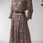 Vintage floral dress 60’s 70’s With pockets!!! Matching belt included Photo 0